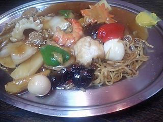 黄金餃子:あんかけ焼そば