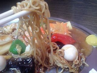 黄金餃子:あんかけ焼そば:麺